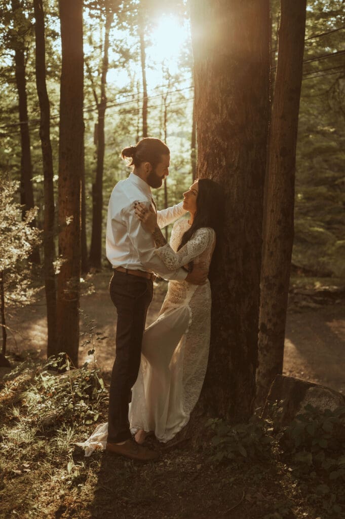 wedding in the woods of the Hudson Valley