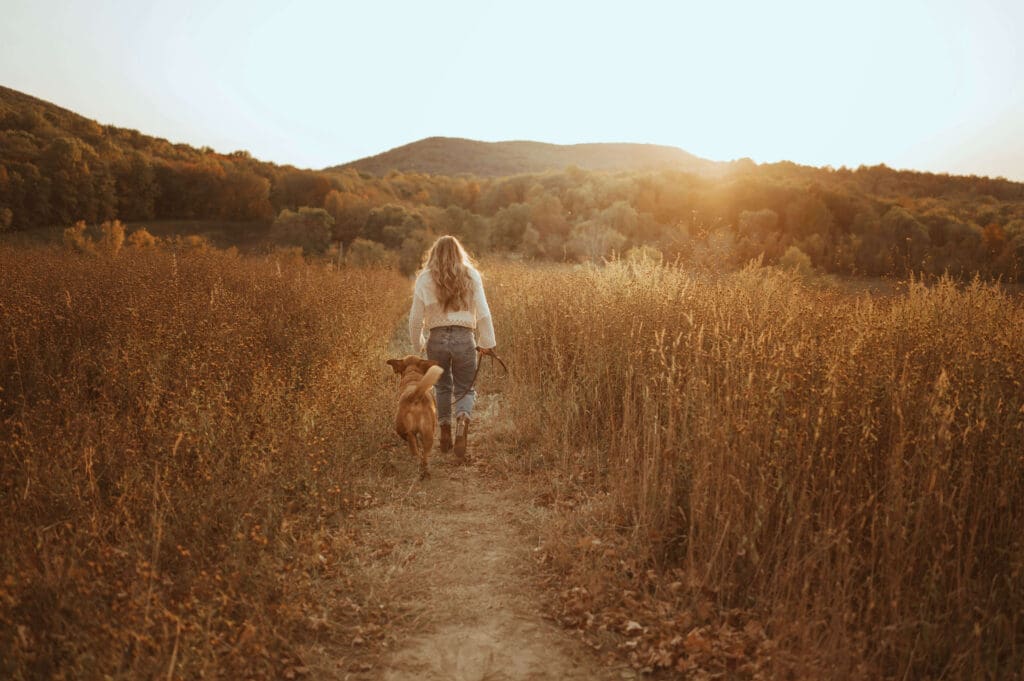 photoshoot with dog in orange county, ny